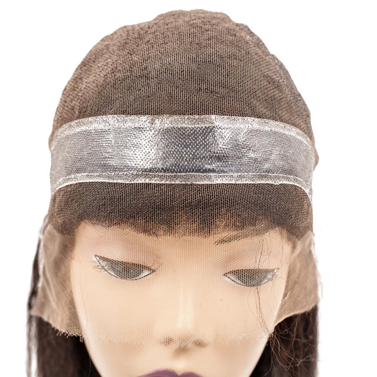 Kinky Straight Skin Polyurethane Medical Wig